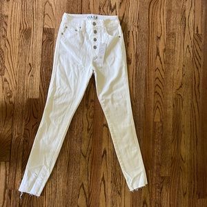 Ruby and Jenna Daze white distressed jeans